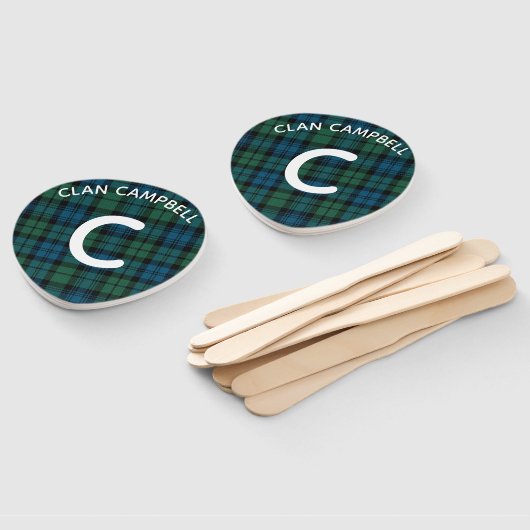 Éventail Monogramme Campbell Plaid (Non-assemblé)