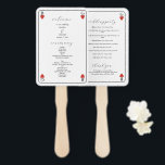 Éventail Monogramme Coeurs Jouer Carte Mariage Programme<br><div class="desc">Un monogramme unique coeurs jouant style carte mariage design. Un design impressionnant qui utilise des éléments de jeu de cartes pour créer un design de papeterie mariage unique. Un élégant monogramme de mariage de coeur rouge. Un des modèles d'un programme de mariage de carte à jouer avec des éléments modernes....</div>