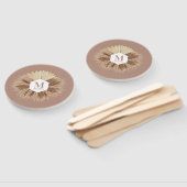 Éventail Monogramme en laiton de Pampas Bohème Rustique (Non-assemblé)