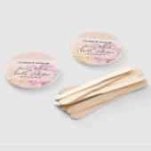 Éventail Monogramme. Fleurs aquarelles. Mariage du printemp (Non-assemblé)