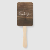 Éventail Monogrammes Fleurs aquarelles. Soirée de mariage d (Dos)