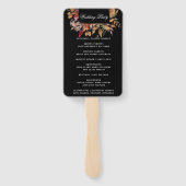 Éventail Moody Elegant Automne Floral (Dos)