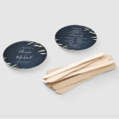 Éventail Moody Marine minima verdure programme de mariage r (Non-assemblé)