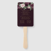 Éventail Moody Passion | Programme de Rose de vin violet sp (Dos)