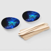 Éventail Morpho Butterfly in the Dark Background (Non-assemblé)