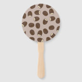 Éventail Motif à la noix de coco (Dos)