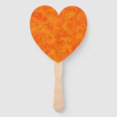 Éventail Motif Abstrait orange (Dos)