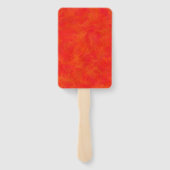 Éventail Motif Abstrait rouge orange (Dos)