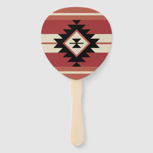Éventail Motif Aztec (Dos)