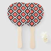Éventail Motif Aztec (Devant et derrière)
