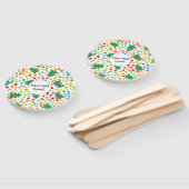 Éventail Motif d'arbres de Noël (Non-assemblé)