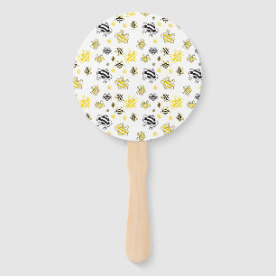 Éventail Motif des abeilles Ventilateur à main - abeille Vi
