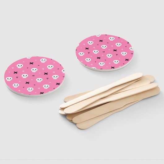 Éventail Motif d'Halloween rose (Non-assemblé)