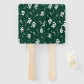 Éventail motif feuille (Devant et derrière)