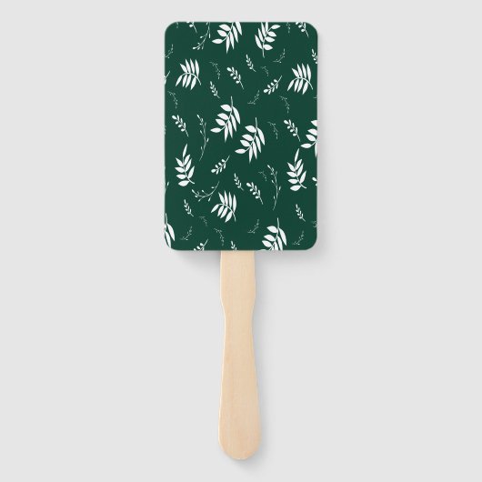 Éventail motif feuille (Dos)