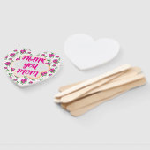 Éventail Motif floral personnalisé et sur mesure  (Non-assemblé)