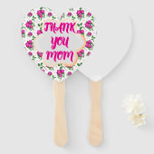 Éventail Motif floral personnalisé et sur mesure  (Devant et derrière)