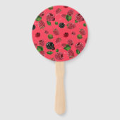 Éventail Motif framboise (Dos)