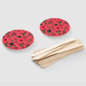 Éventail Motif framboise (Non-assemblé)