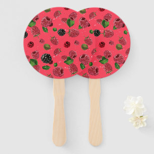 Éventail Motif framboise