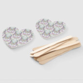 Éventail Motif Oracle Owl Pastel Purple (Non-assemblé)