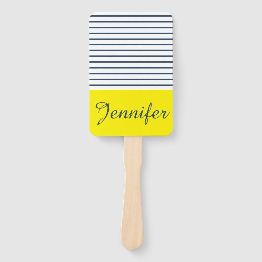 Éventail Motif rayé moderne (Devant)