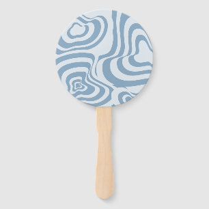 Éventail Motif Super Y2K rétro bleu