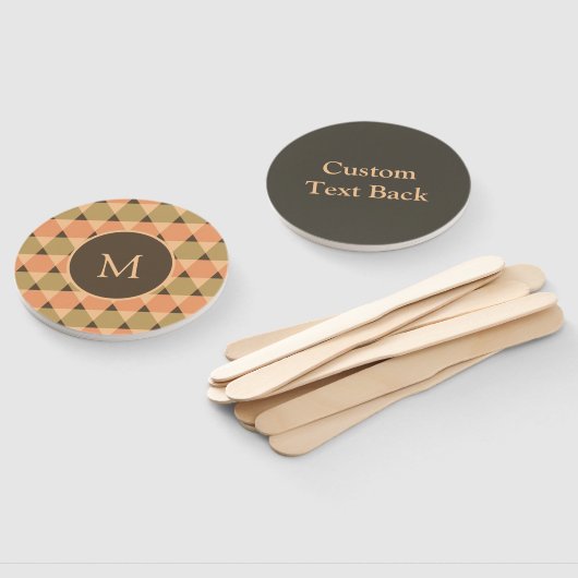 Éventail Motif triangles (Non-assemblé)