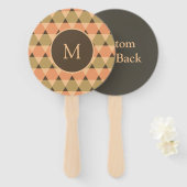 Éventail Motif triangles (Devant et derrière)