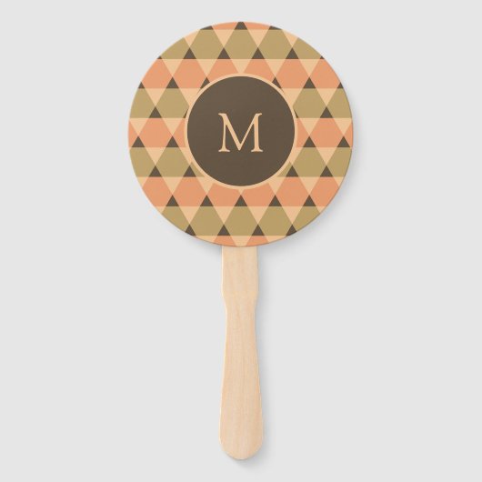 Éventail Motif triangles (Devant)