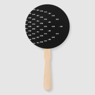 Éventail Motif unique avec logo/image téléchargée