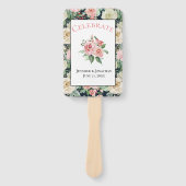 Éventail Motif victorien |Célébrer | Mariage personnalisé (Devant)