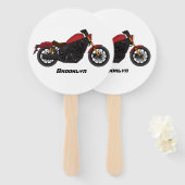 Éventail moto de style croiseur cool (Devant et derrière)