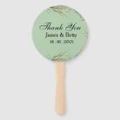 Éventail Mots-clés Rustique Merci Favor (Devant)