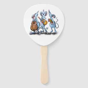 Éventail Mouse Music Band Funny Party Fan main