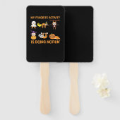 Éventail My Favorite Activity Is Doing Nothin' Retro Sloth (Devant et derrière)