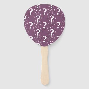 Éventail Mystère question marque énigme puzzle mauve