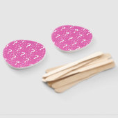 Éventail Mystère question marque énigme puzzle rose (Non-assemblé)