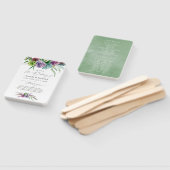 Éventail Mystical Boho Watercolor Programme de mariage réus (Non-assemblé)