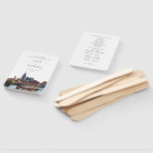 Éventail Nashville Riverfront Watercolor Wedding Program (Non-assemblé)