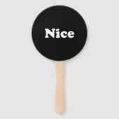 Éventail Naughty ou Nice, Ensemble de fans, noir blanc (Dos)