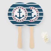 Éventail Nautical design (Devant et derrière)
