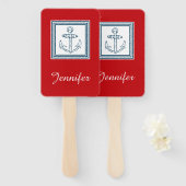 Éventail Nautical themed design (Devant et derrière)