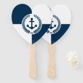 Éventail Nautical themed design (Devant et derrière)