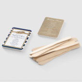 Éventail Nautique Knot Burlap Programme de mariage (Non-assemblé)