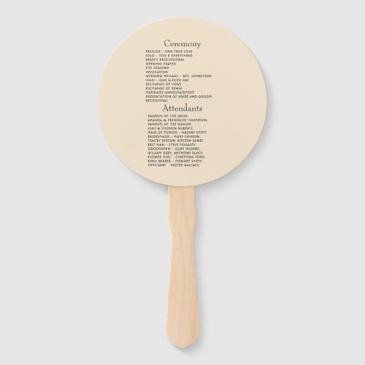 Éventail Navy Blue Burnt Orange Champagne Wedding Program (Dos)