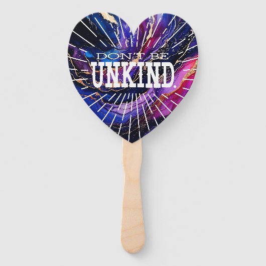 Éventail Ne sois pas méchant (Dos)