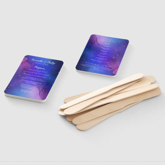 Éventail Nebula violette Art céleste Espace extra-atmosphér (Non-assemblé)