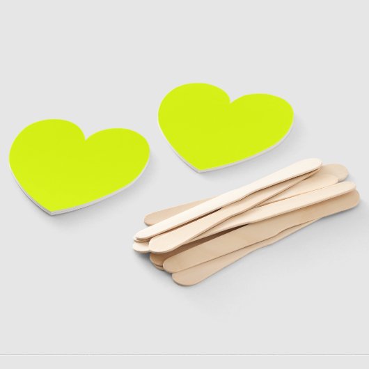 Éventail Neon Chartreuse couleur solide | Couleur tendance (Non-assemblé)