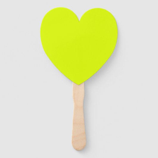 Éventail Neon Chartreuse couleur solide | Couleur tendance (Devant)